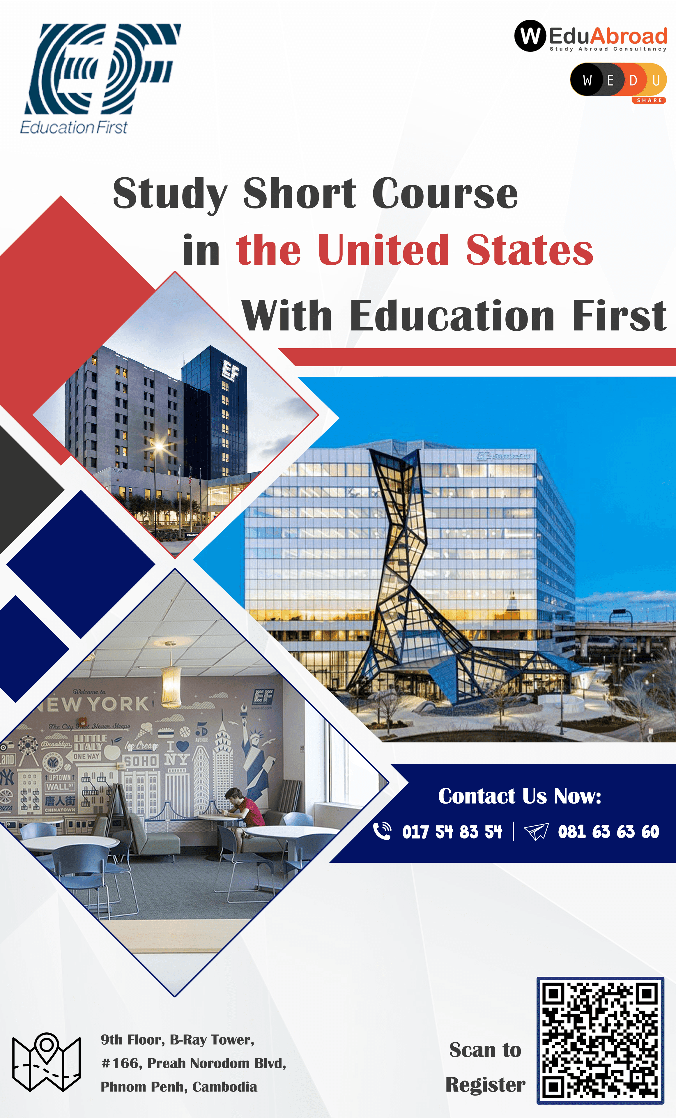 Study Short Course in the United States with Education First Flyer