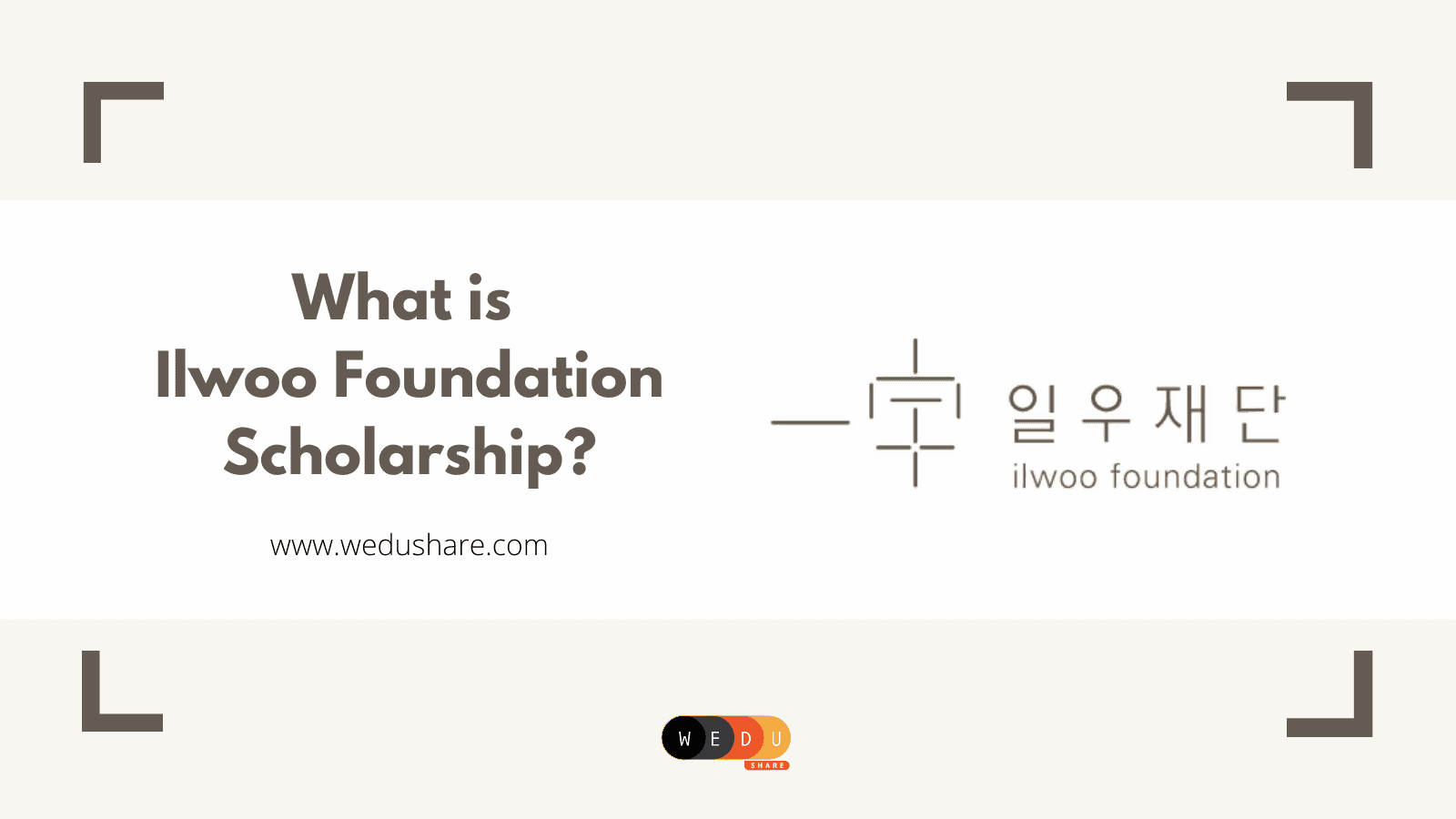 អ្វីទៅជាអាហារូបករណ៍ llwoo Foundation?