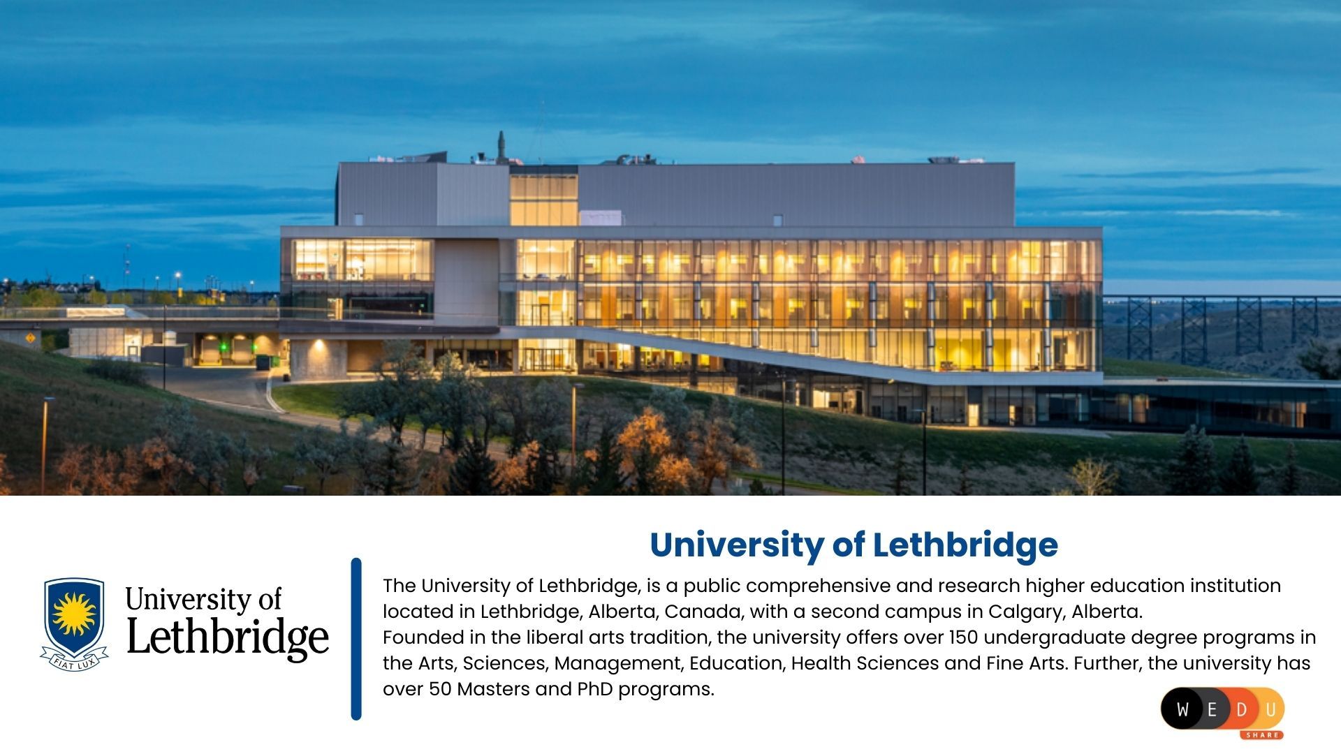 University Of Lethbridge WEduShare university-of-lethbridge-wedushare